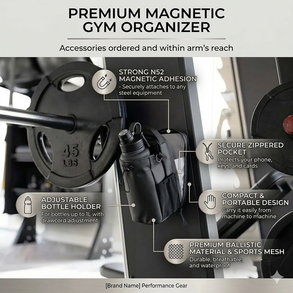 Magnetic Gym Bag